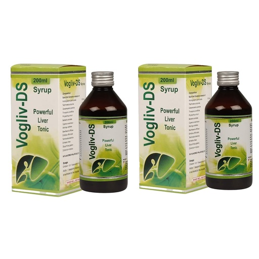 [BRSREYYHAEGQGCA4] Vogue Wellness Vogliv-DS Syrup | Ayurvedic Herbal Liver Tonic for Healthy Liver, Digestion & Appetite Support | Natural Detox & Vitality Booster | 200 ml (Pack of 2)