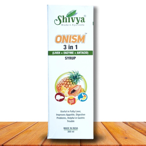 [BRSREZQEDF7GO3AZ] A SHIVYA Product- Onism 3 in 1 Syrup (Liver Syrup) 300ml, Ayurvedic Health Protector – Natural Herbal Tonic | Metabolism Booster