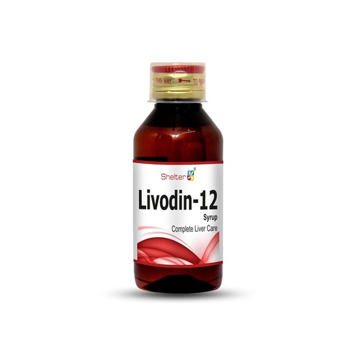 [BRSREBQ7CAHWGALP] Shelter Liver Livodin-12 Care Syrup 200ml Herbal Liver Tonic for Kids Adults Liver Protection Digestion Immunity Booster Ayurvedic Liver Support (Pack of 1)