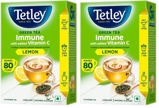 [BRSRYZY3BANRODTG] Tetley Long Leaf Green Tea, Lemon, 100g (Pack of 2)