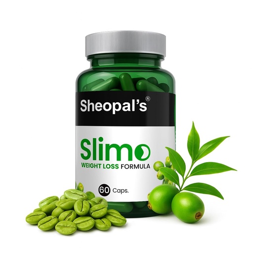 [BRSW2H32OYNGK234] Sheopals Slimo Capsules - Chlorogenic Acid Capsules, 100% Natural Weight Loss Supplement, Boosts Metabolism, Supports Fat Burn, 60 Capsules