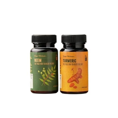 [BRSRYED4O56RGEI2] Isha Life Neem and Turmeric Powder Vegetarian Capsules, 60 Each