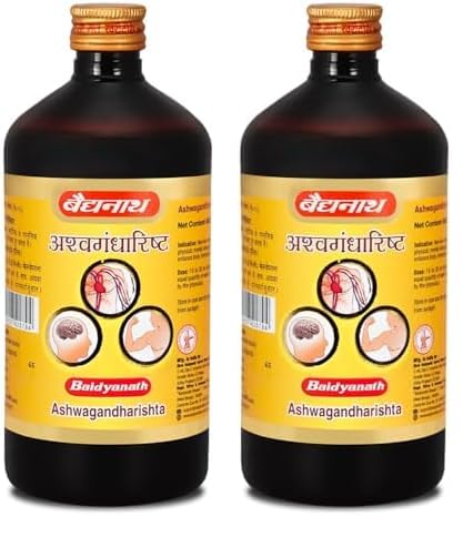 [BRSREZY6CAPGC3DA] BAIDYANATH AYURVED Ashwagandharishta | Helps Boost Immunity and Stress Buster | Useful for Natural Body Strength (450 ml) (Pack of 2), Liquid