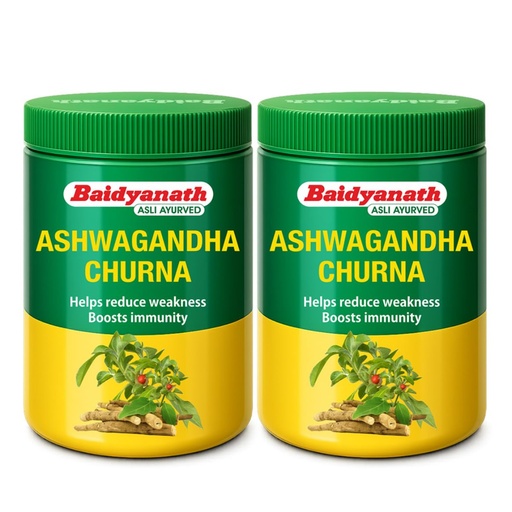 [BRSWKH34BB4RCYI5] Baidyanath Ashwagandha Churna - 100g (Pack of 2) - Helps Boost Energy