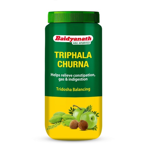 [BRSRAGL7CANR6DTG] Baidyanath Triphala Churna | Ayurvedic Herbal Laxative Powder for Constipation Relief, Digestion & Gas | Enriched with Amla, Baheda & Haritaki | Tridosha Balancing - 500g