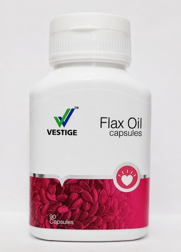 [BRSRYFDQCEFB6GT6] Vestige Flax Oil Capsules, 500 mg, 90 Capsules
