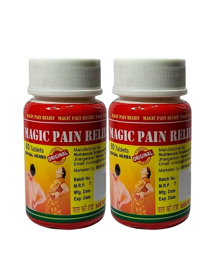 [BRSREBA7DEAROFI4] Magic Pain Relief Tablet- 60 Tablets | Pack of 2