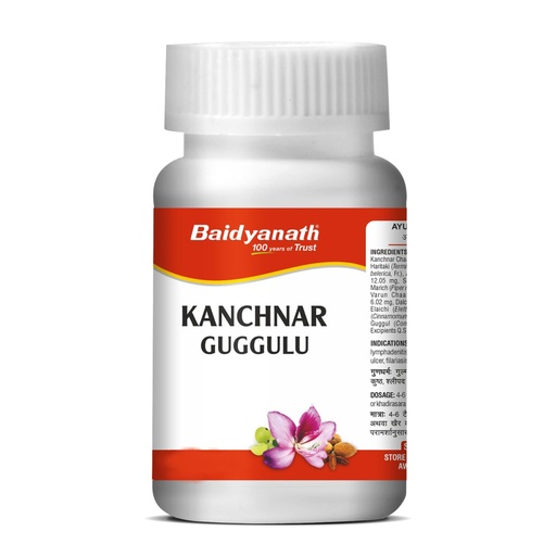 [BRSRAZIBOYJRSFL5] BAIDYANATH AYURVED Kanchnar Guggulu 160 Tablets | An Ayurvedic Formulation | Helpful In Hormonal Imbalance, Joint Pains And Eliminate Toxins