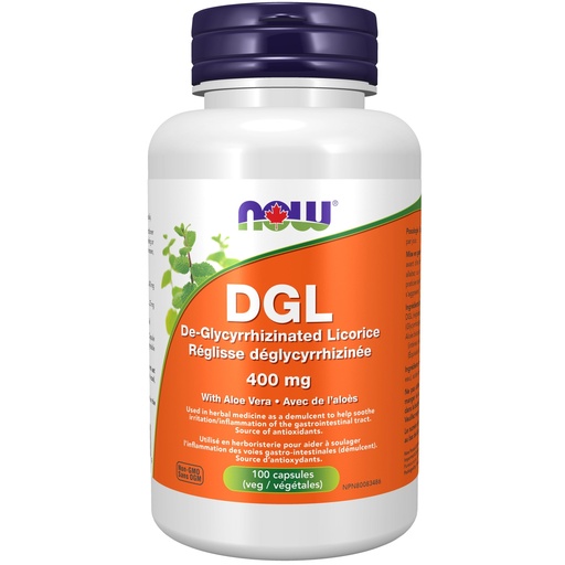 [BRSWYAY3OJ7AKE3K] Now DGL 400mg with Aloe 100vcap