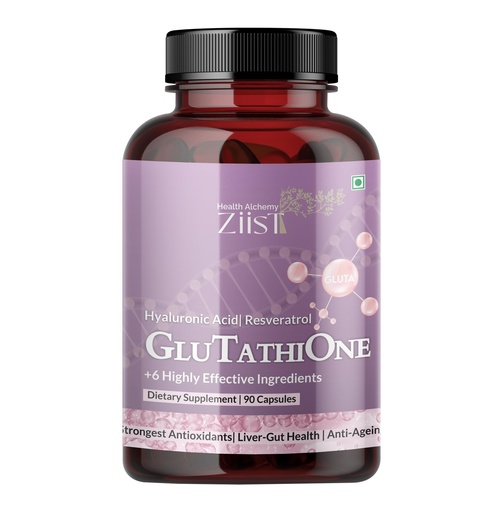 [BRSROCD7BACA4AYV] Glutathione Liposomal Supplement with Hyaluronic Acid & Resveratrol – Antioxidant Support for Skin, Liver & Gut – 90 Capsules