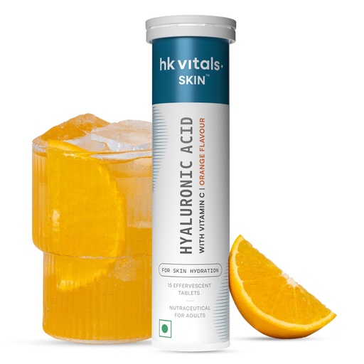 [BRSREAD5BVYAMC3G] hk vitals Hyaluronic Acid, Orange, 15 Effervescent Tablets