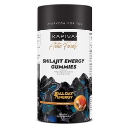 Kapiva Himalayan Shilajit/Shilajeet Gummies | 225mg Shilajit/Gummy | Ginger Honey Flavour | NABL-Certified Gummy | Boosts Energy Levels, Endurance & Stamina | No Added Sugar | Gelatin Free | 60 Gummies