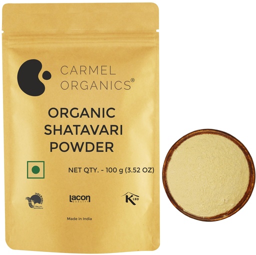 [BRSRMZI6CAMAEDIU] CARMEL ORGANICS Shatavari Root Powder 100 Grams
