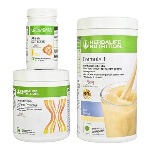 [BRSWGHYBDIFA4H33] Herbalife Nutrition Formula 1 Kulfi with Personalized Protein Powder and Afresh Lemon (200 g)