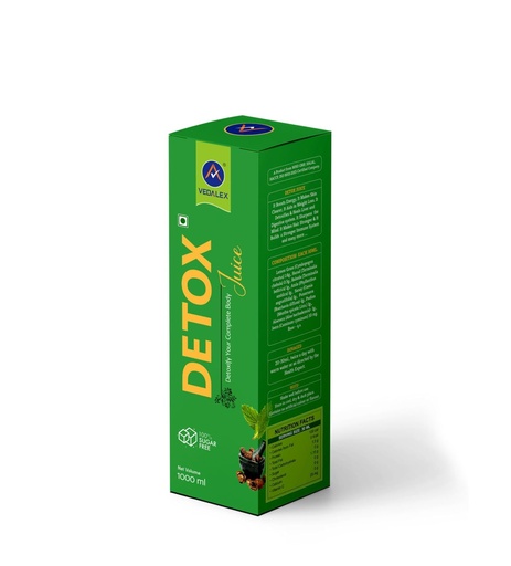 [BRSREYIDDMBRQ3DU] Vedalex Detox Kwath,Detoxify your Complete Body With Godness of,Lemon grass,Harad,Bahera, Amla, Sanay,Punernava, Pudina, Aloevera,& Jeera,1000 ML