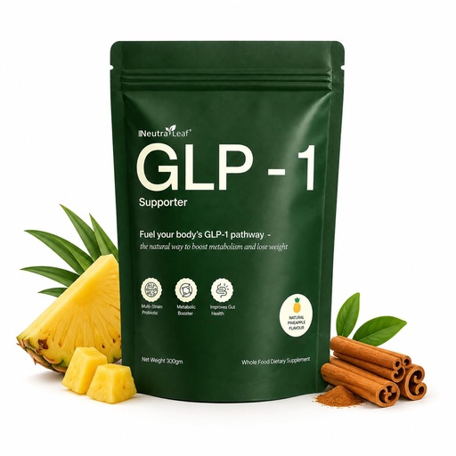 [BRSRYZD3AB5BMCIU] Neutraleaf GLP-1 Daily for Weight Loss | Appetite & Craving Control | Boost Metabolism & Balances Blood Sugar Level | ACV, Moringa, Cinnamon and Green Tea Extract | Pineapple Flavour |