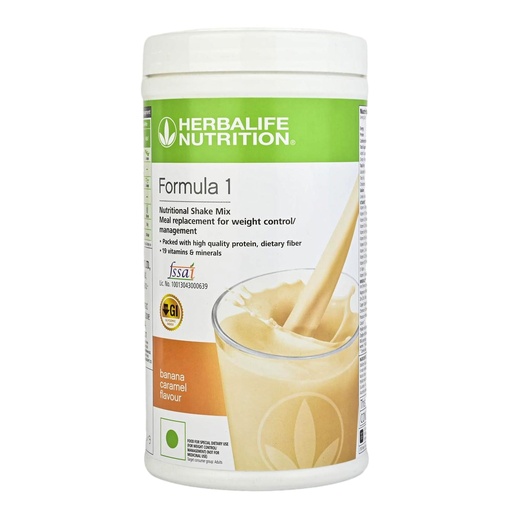 [BRSW2ZYRAR6WO23B] Herbalife Formula 1 Nutritional Shake Mix Banana Caramel flavour 500g
