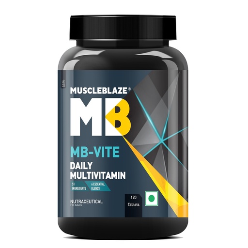 [BRSWGZI5O4HGYAA3] MuscleBlaze MB-Vite Daily Multivitamin, 120 Tablets