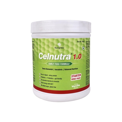 [BRSRGCQ6OAHBE3TJ] Nucgnex Celnutra 1.0 Easy to Digest Nutrition Powder | Gentle Daily Nutrition Drink for Sensitive Stomach | With Prebiotics & Probiotics | Ideal for Elderly & Recovery | No Added Sugar | 200g