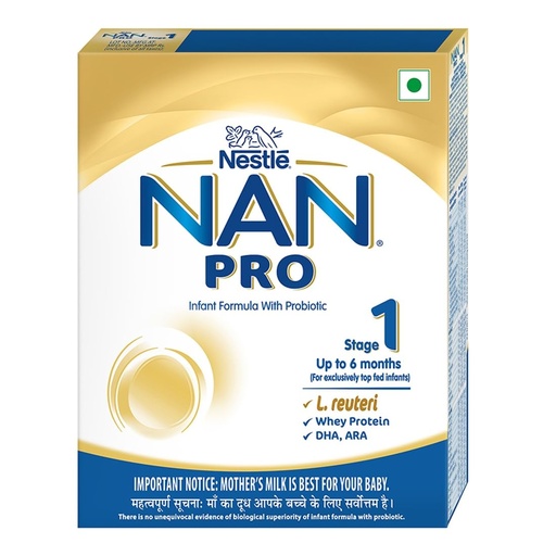 [BRSWGFILO56A2F3X] NAN PRO Stage 1 | Infant Formula 0-6 M | Probiotic & Whey Protein | 400g