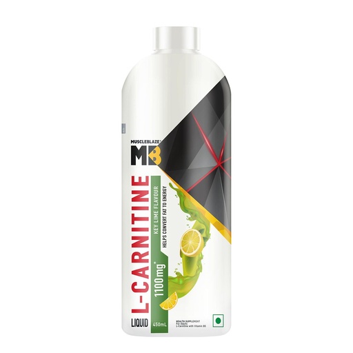 [BRSWYZTRBNYQKCLA] MuscleBlaze Liquid L-Carnitine 1100mg, Key Lime, 450ml