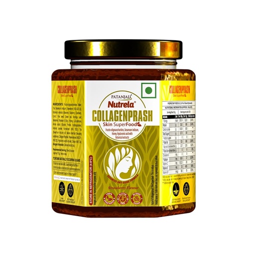 [BRSW2HA3OQMAE2Y7] Nutrela Collagen Prash Supplement for Glowing & Younger Looking Skin - 400g | Patanjali Collagen Builder Skin Super Food for Men & Women