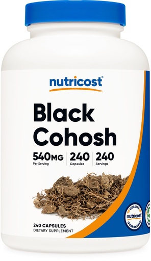 [BRSWYCY2OEORQ2AY] Nutricost Black Cohosh 540mg, 240 Capsules - Non-GMO, Gluten Free