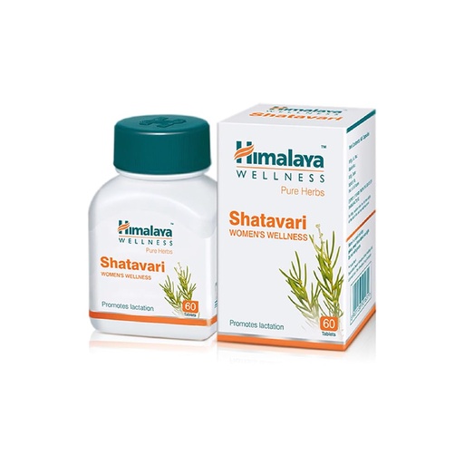 [BRSWIYI3BBYWG3TE] Himalaya Pure Herbs Shatavari Women's Wellness Tablets, Promotes lactation, White, 60 Count