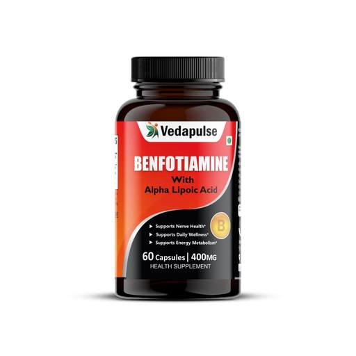 [BRSRGAI3PMNWCC33] Benfotiamine with Alpha Lipoic Acid Capsules, 60 Capsules