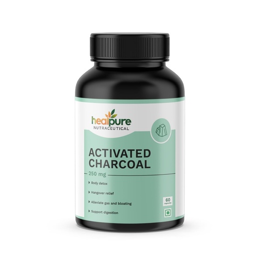 [BRSREYAHORYR4YDL] Activated Charcoal 250 Mg - (60 Capsules)