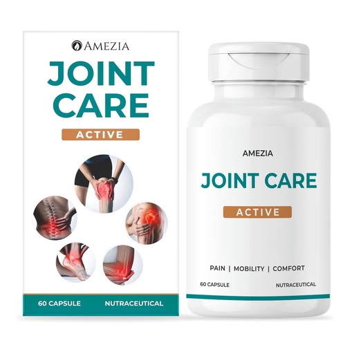 [BRSRY232CIPR6D3G] JOINT CARE ACTIVE - VEG CAPSULES | 22 Powerful Herbal + Nutraceutical Ingredients | Boswellia, Curcumin, ASU, Rosehip, Magnesium Bisglycinate, Vitamin D3, K2-7 & Zinc | Advanced Joint Support for Comfort, Mobility, Flexibility, Cartilage & Bone Health
