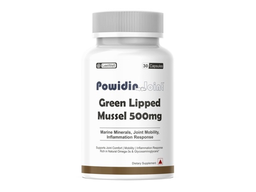 [BRSRGYY5BMNAYHLF] Green Lipped Mussel 500mg Supplement, 30 Capsules