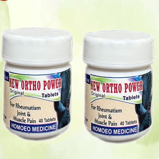 [BRSRGCD2DF5AK3TP] New Ortho Power Tablet 40 Capsules | Joint Support Supplement | Bone Strength & Mobility Support | Daily Health Capsules (Pack of 2)