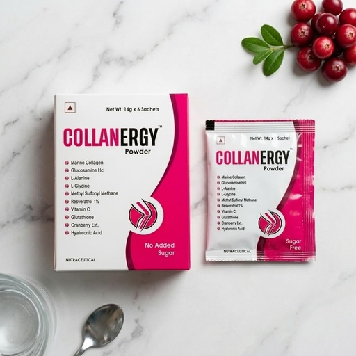 [BRSRGBT4PIDRMCIZ] SHUBAN Collanergy® Joint Health Sachets | Marine Collagen 10g + Glucosamine HCl + MSM + Hyaluronic Acid | Knee Pain Relief, Cartilage Support, Flexibility & Mobility | Advanced 10-in-1 Formula