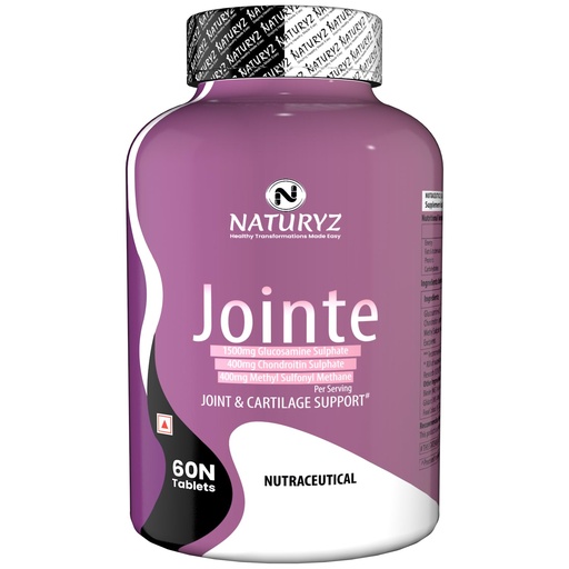 [BRSWGYY6BEMRGGT5] Naturyz - 1500mg Glucosamine, 400mg Chondroitin and 400mg MSM Per Serving for Cartilage Jointe Maximum Strength - 60 Tablets
