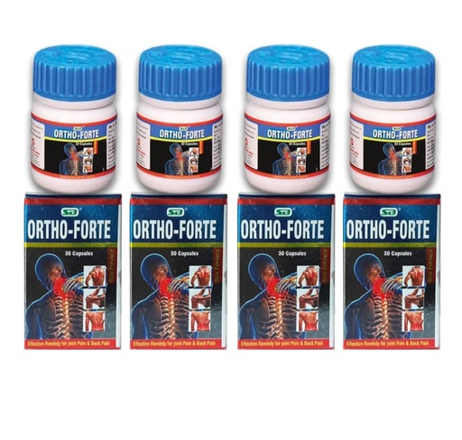 [BRSRGCD5OQOR6G3X] Ortho-Forte Capsules (30 Capsules) | Joint Support Supplement | Bone & Muscle Health | Daily Wellness Capsules (Pack Of 4)