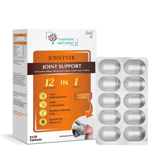 [BRSRGHACO4MRAFYV] Hayman Natural’s Joint Support Tablets with Glucosamine, Chondroitin & MSM | Herbal Joint Care & Mobility Support | With Collagen Type II | Daily Wellness Supplement-30 Tablets