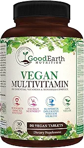 [BRSWYFQBAV6R6336] Vegan Multivitamins for Men & Women - Vitamins A , B Complex , C , D3 , Zinc , Magnesium , Spirulina , Antioxidants - Daily Multivitamin Mineral Supplement with Proprietary Fruit & Vegetable Blend
