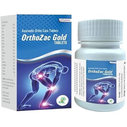 [BRSREAYHCV6RGAY6] Elzac herbals OrthoZac Gold 30 Tablets – Advanced Joint and Bone Health Supplement, Natural Pain Relief, Inflammation Reduction, and Enhanced Mobility Formula