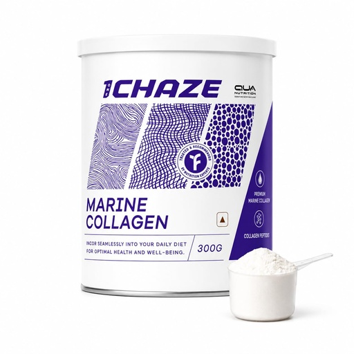 [BRSRE2QBAUDR62DX] QUA Nutrition 1Chaze Marine Collagen Powder | Hydrolyzed Collagen Peptides | Supplement for Skin, Hair, Nails & Joints | Women & Men | Gluten-Free, Zero Sugar | 30 Servings