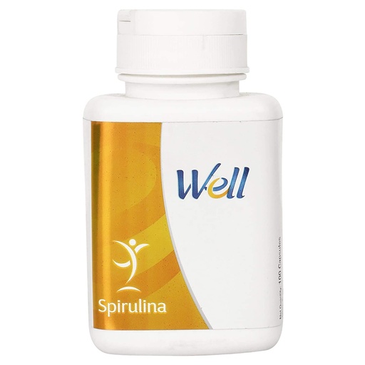 [BRSWYEAFB4CRU2DX] Well Spirulina (100 Capsules)
