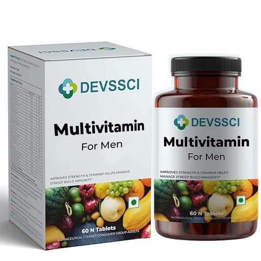 [BRSRAAATOAPA2E3P] Multivitamin Tablets with Grape Seed Extract – 60 Veg Tablets | With Biotin, Vitamin C, D3, Zinc & Essential Nutrients