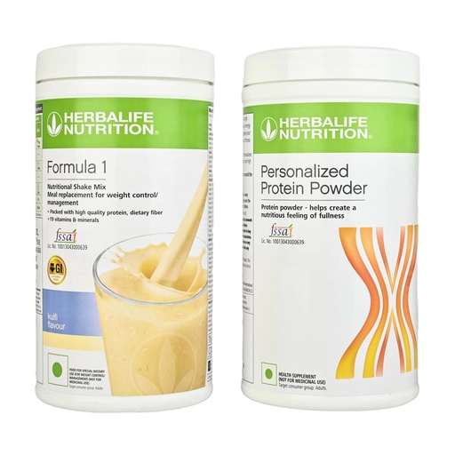 [BRSRMAQDCUFGMCI4] Herbalife Weight Loss Combo Kulfi 500gm + Protein Powder 400gm Plant-Based Protein (900 g, Pack of 2)