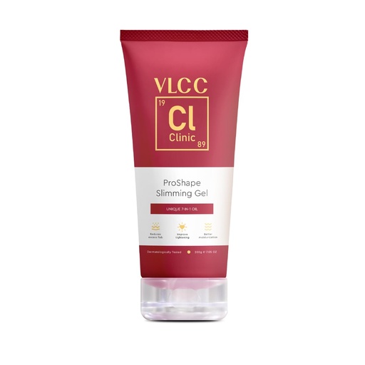 [BRSRAYYOAQFRS334] VLCC Clinic ProShape Slimming Gel - 200g | Dermatologically Tested Slimming Gel | Firming | Tightening | Helps Reduce Cellulite, Increase Skin Elasticity and Firmness