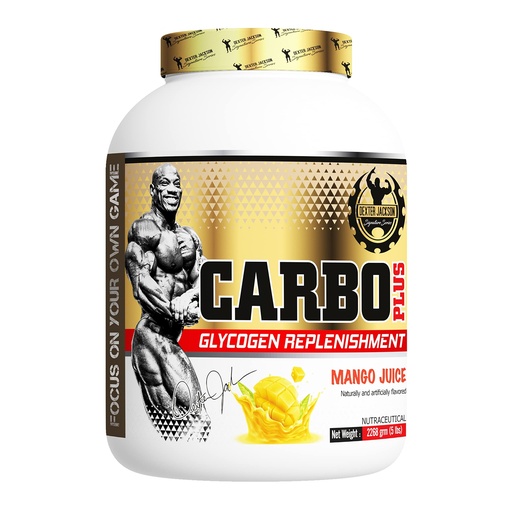 [BRSRMAAZDN7BGDTZ] Dexter Jackson Carbo Plus | Mango Juice Flavor | 2268g, 5 lbs - 91 Servings | Premium Carbohydrate Blend for Endurance & Muscle Recovery | Fast Absorption | Energy Boost