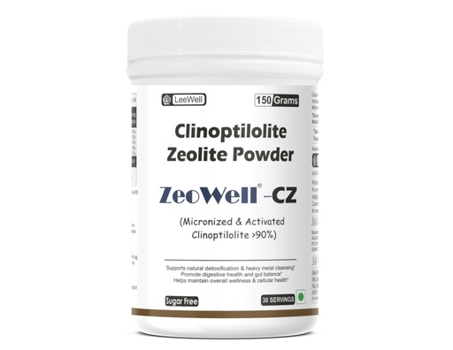 [BRSRGYYQAQNAOHLZ] CZ Micronized Clinoptilolite Zeolite Powder | Zeolite Mineral Supplement | Natural Zeolite Powder for Gut Health & Digestive Wellness - 150 g Sugar Free