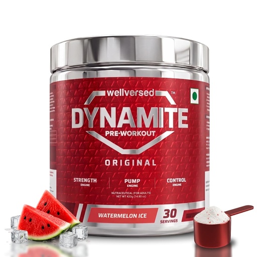 [BRSREFQYOACA2A36] Dynamite Original Pre Workout For Men, Watermelon Ice, 30 Servings