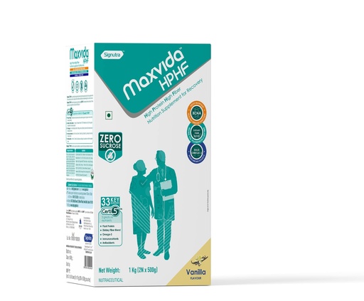 [BRSRMYYROYMBMH37] Maxvida HPHF-High Protein High Fiber Nutritional Supplement for Recovery-BIB (1000g,Vanilla Flavour)