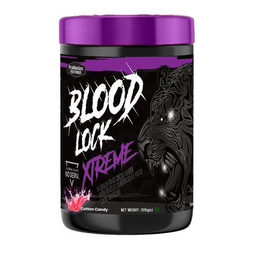 [BRSRECYHBEIQKDLO] Blood Lock Xtreme | Elite Pre-Workout Supplement | Boosts Energy, Strength & Performance | Best for Bodybuilding, CrossFit & Lifting - 60 Servings (Cotton Candy, 315GM)