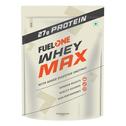 [BRSROFQLCUMAKFLX] FUELONE Whey Max Protein Blend, Chocolate, 1kg (2.2lbs)